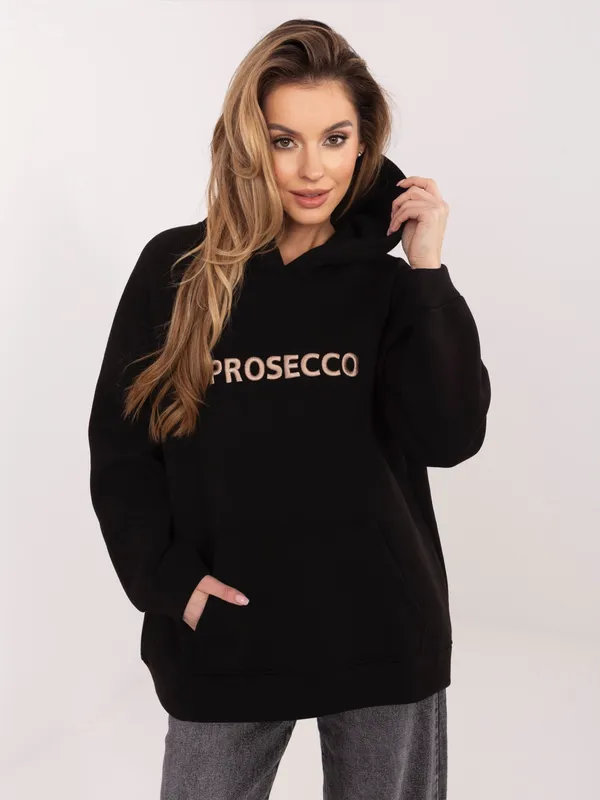 Bluza oversize z kapturem i nadrukiem