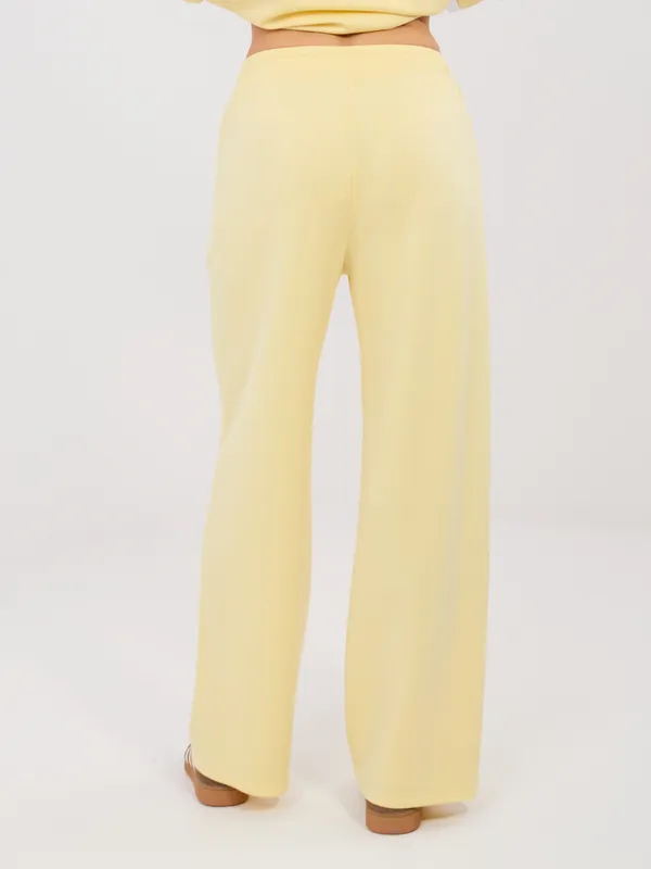 Casualowe spodnie dresowe o kroju wide leg - widok 2