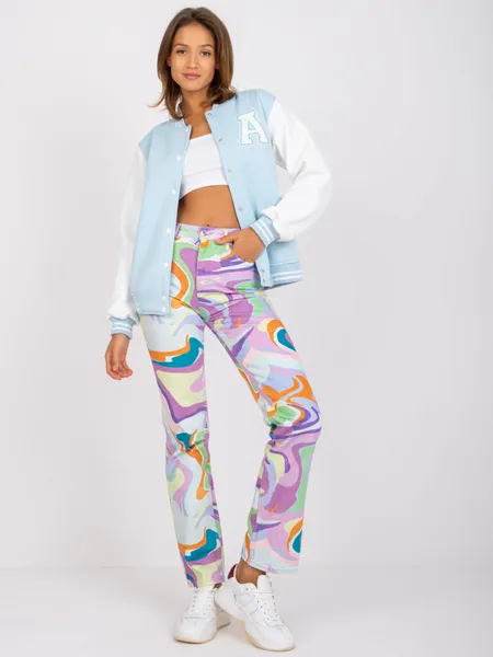 Krótka bluza baseballowa z naszywką w stylu retro