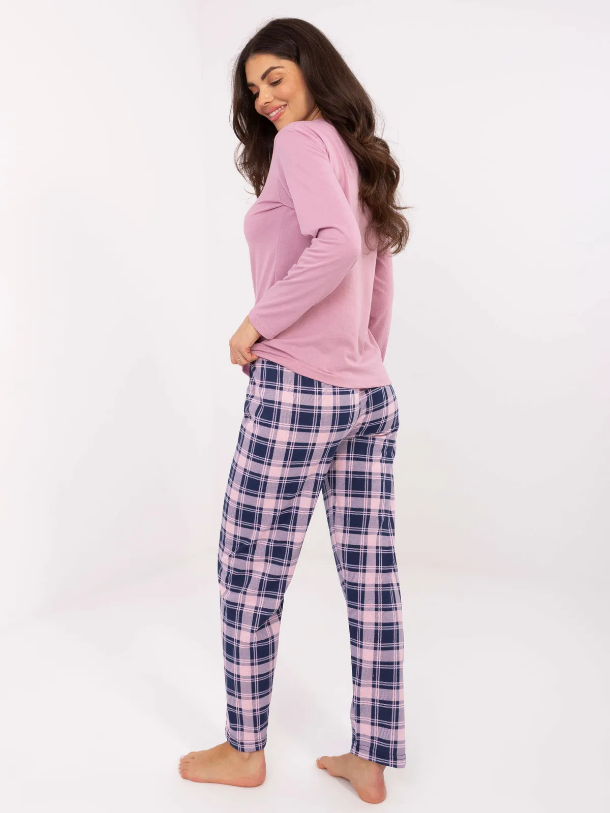 Wygodna bluzka z długim rękawem zapinana na guziki - zdjęcie 1