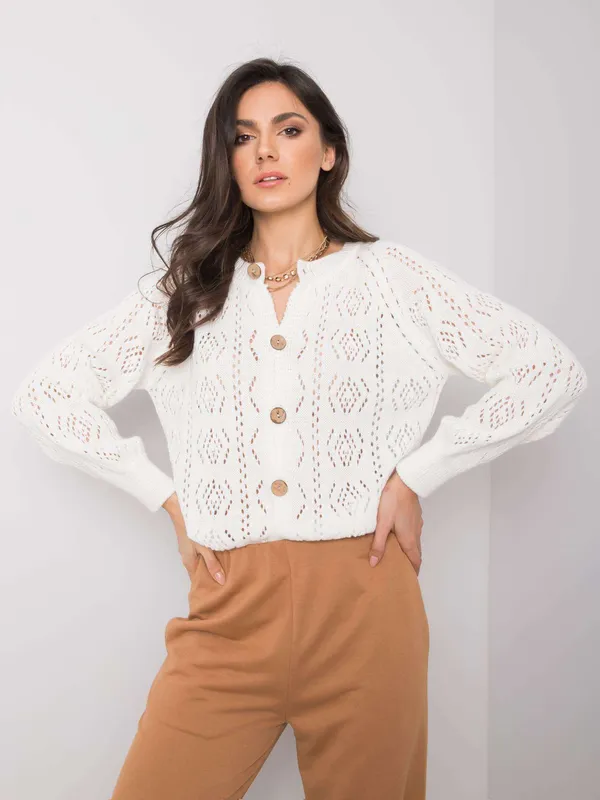 OCH BELLA Czarny sweter rozpinany - widok 2