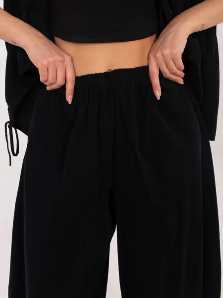 Casualowe spodnie typu baggy ze ściągaczami