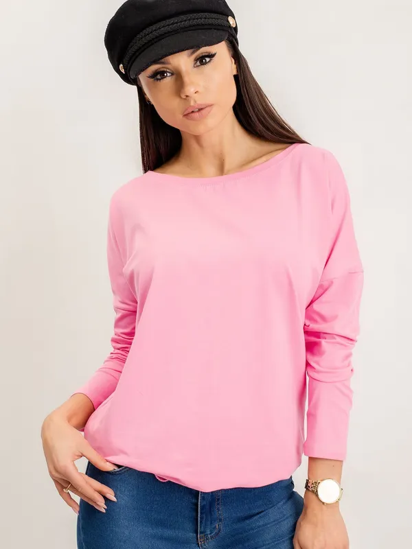 Casualowa bluzka typu oversize z obniżoną linią ramion - widok 2
