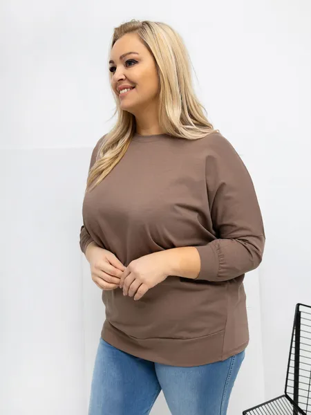 Casualowa bluzka oversize o luźnym kroju