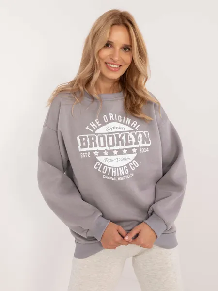 Bluza oversize z wyrazistym nadrukiem w stylu retro