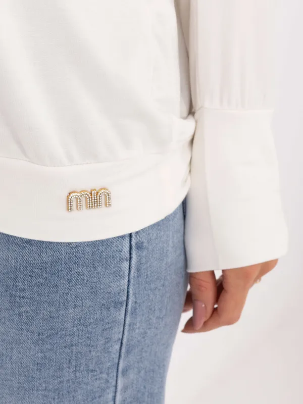 Casualowa bluzka oversize z obniżoną linią ramion