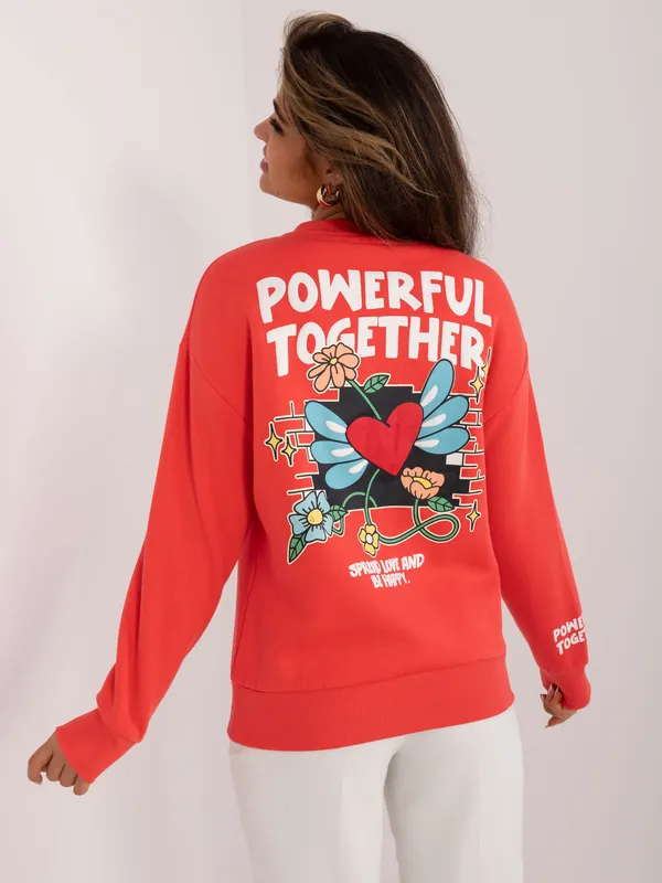 Bluza oversize z graficznym nadrukiem w stylu retro