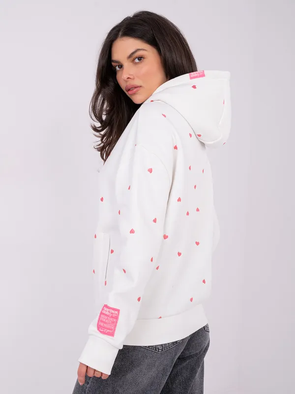 Casualowa bluza oversize z nadrukiem serc