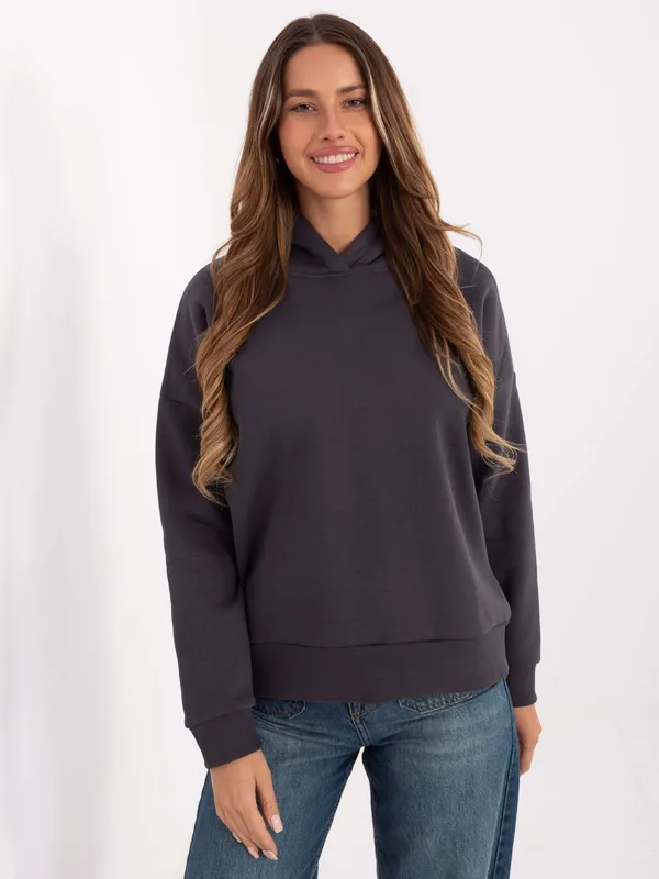 Casualowa bluza z kapturem o kroju oversize