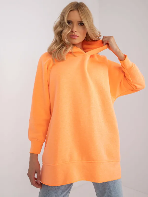 Długa bluza oversize z kapturem w miejskim stylu - widok 2
