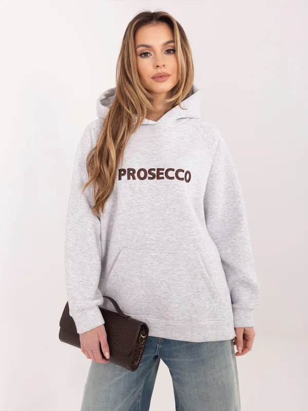Bluza oversize z kapturem i nadrukiem