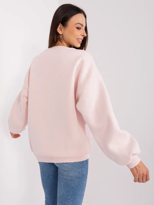Ecru bluza oversize bawełniana