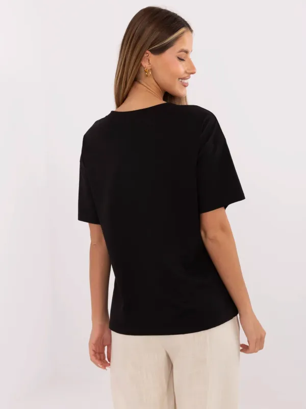 T-shirt oversize z wakacyjnym nadrukiem Amalfi - widok 2