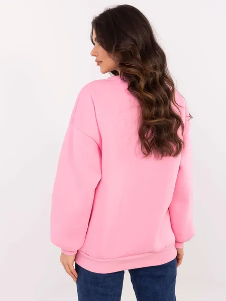Oversize'owa bluza w stylu retro z nadrukiem