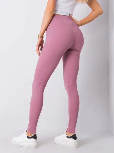 Szare legginsy basic w prążek