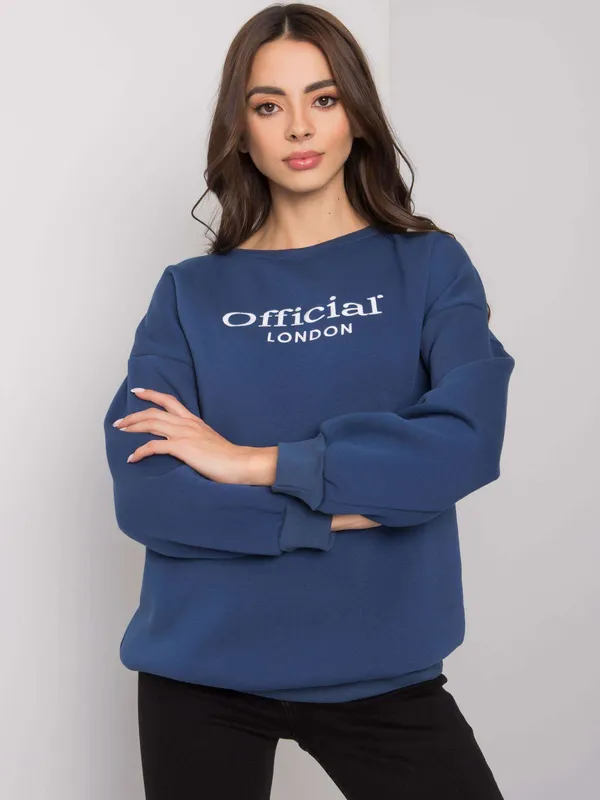 Bluza oversize z napisem w miejskim stylu