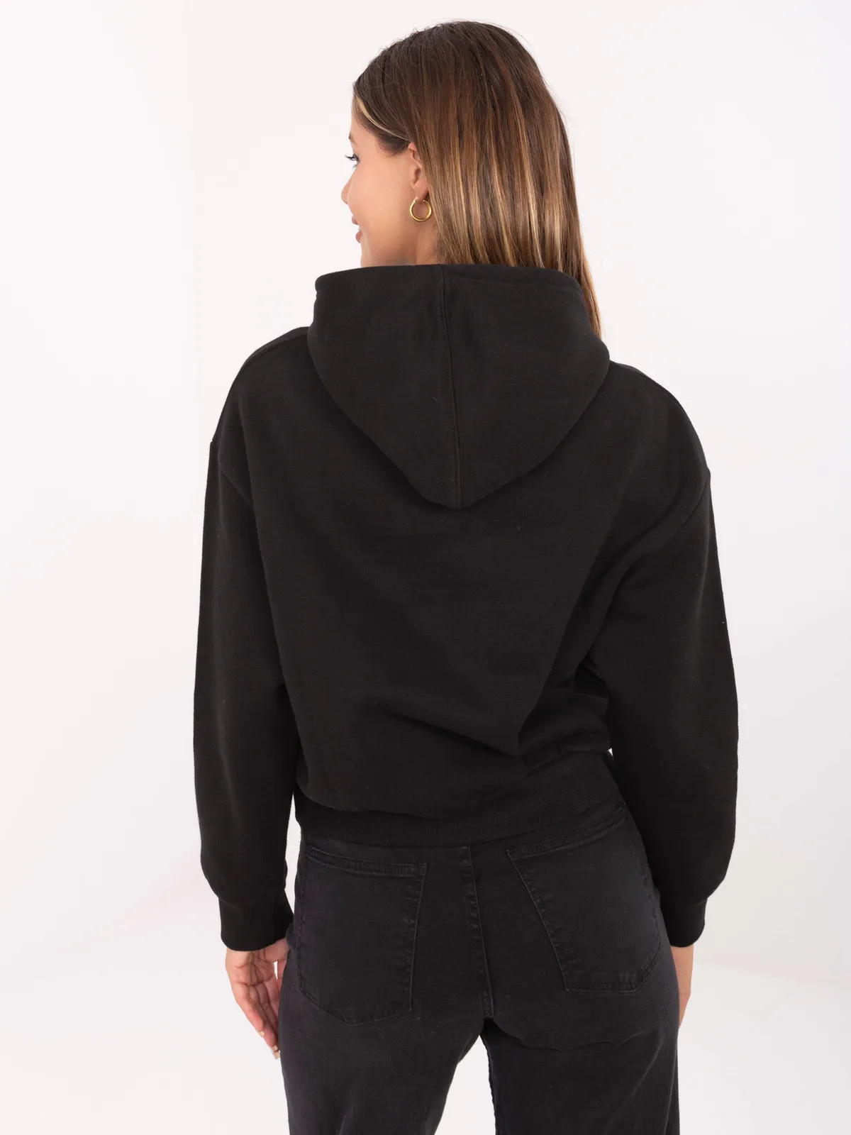 Casualowa bluza z kapturem i nadrukiem - zdjęcie 1