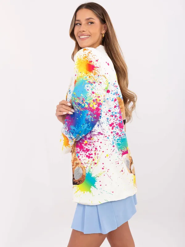Oversize’owa marynarka z printem w stylu pop-art - widok 2