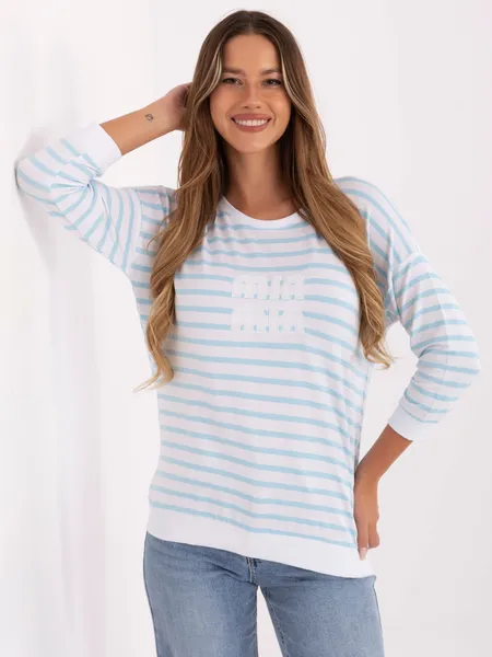 Casualowa bluzka w paski o kroju oversize