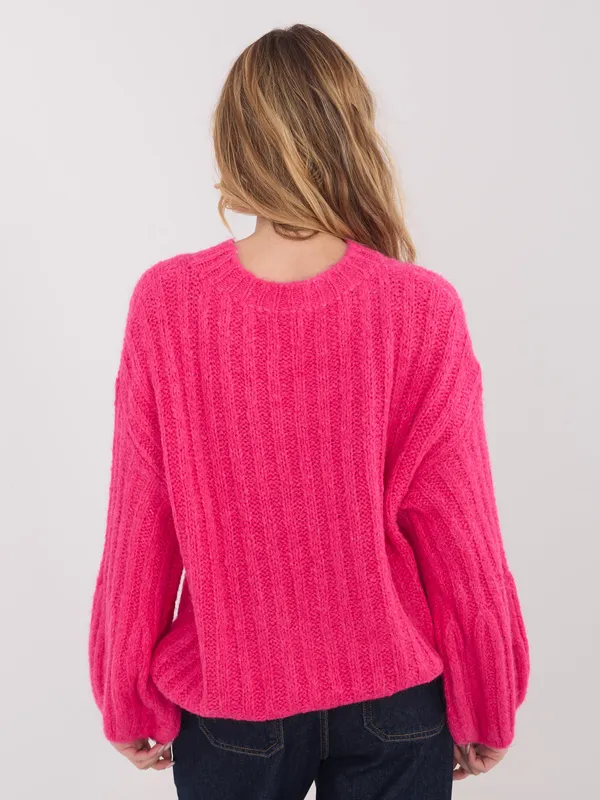 Sweter o kroju oversize z warkoczowym splotem