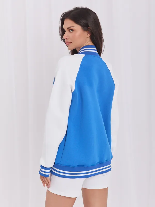 Sportowa bluza typu baseball bomberka na napy - widok 2
