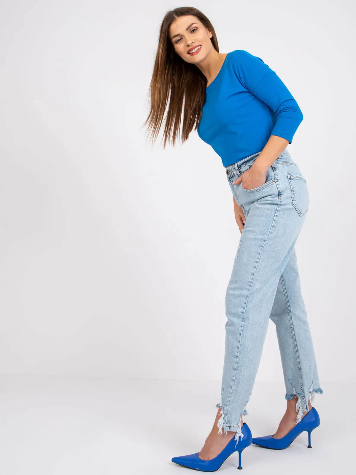 Niebieska bluzka April - zdjęcie 7