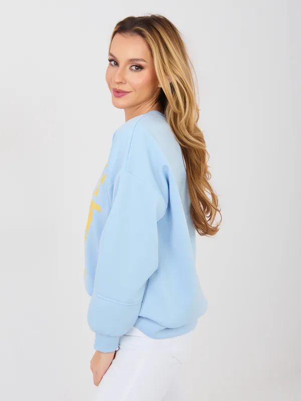 Bluza oversize z wyrazistym nadrukiem w stylu casual - widok 2