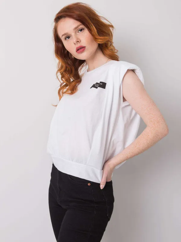 Czarny t-shirt damski z napisami