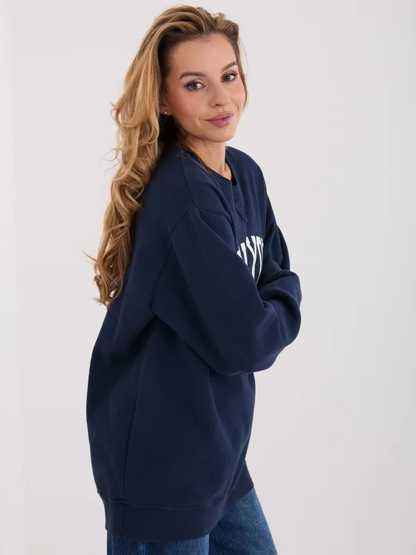 Bluza oversize z nadrukiem w stylu retro