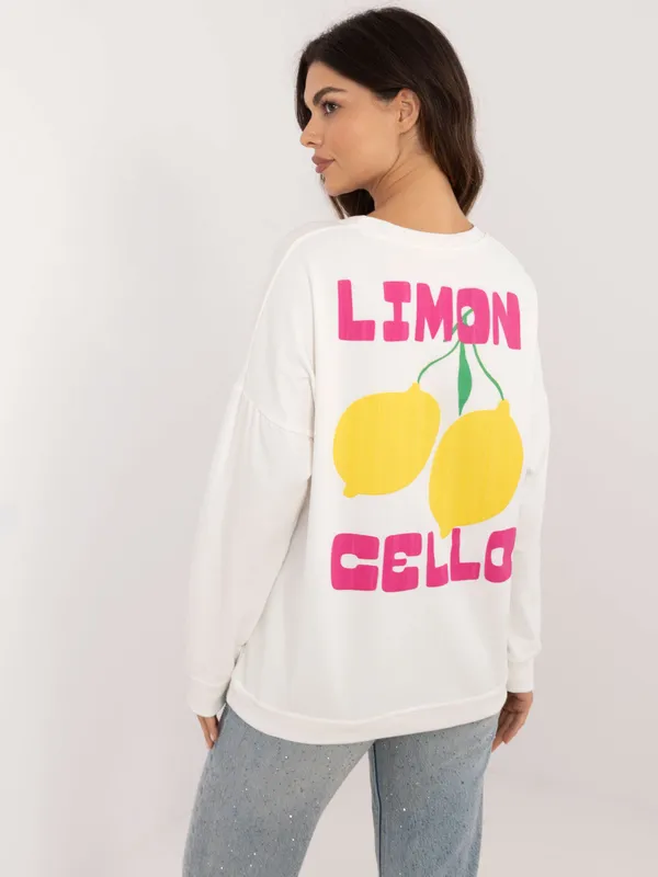 Casualowa bluza oversize z graficznym nadrukiem - widok 2
