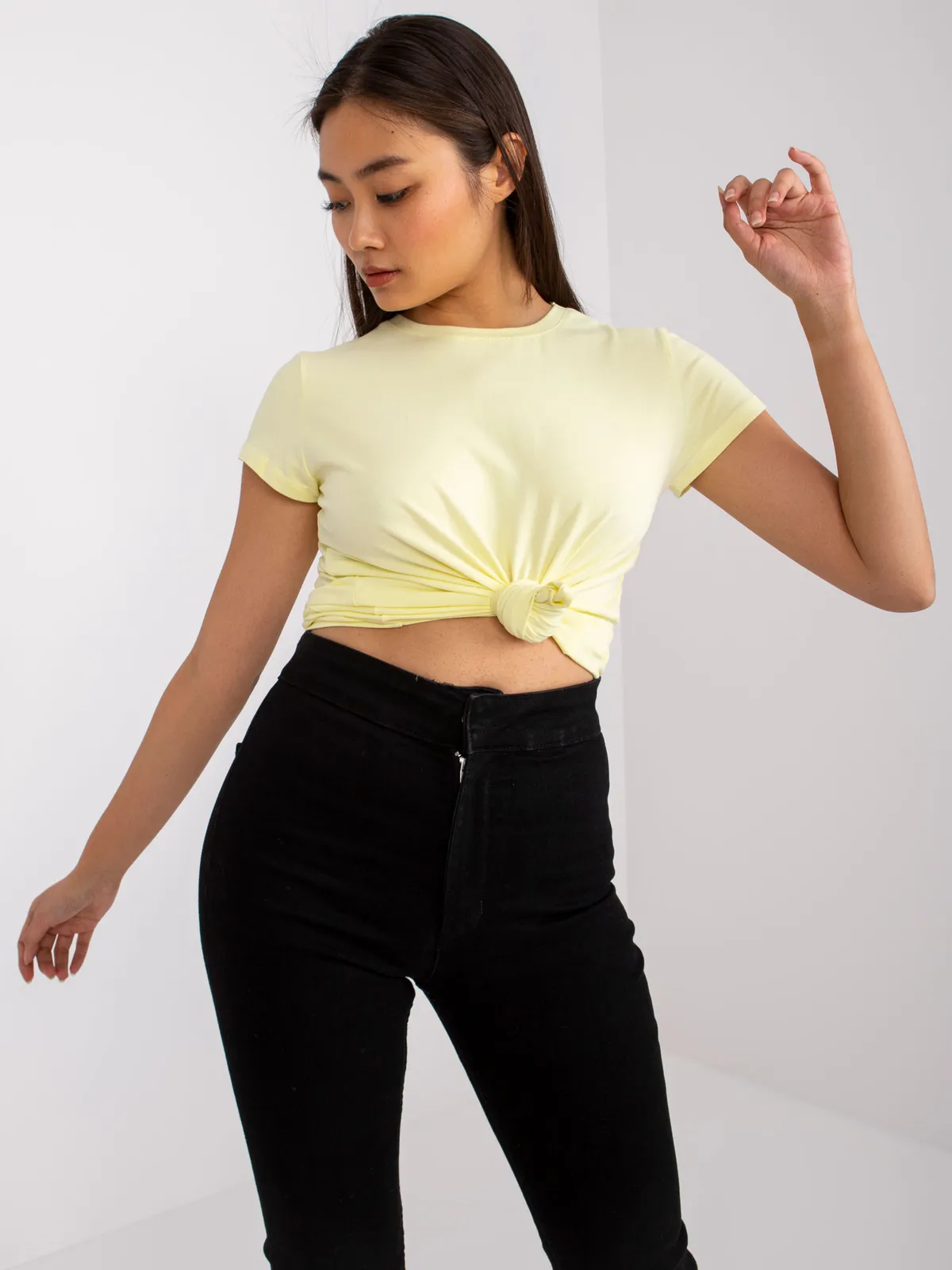 Jasnożółty t-shirt Peachy - zdjęcie 8