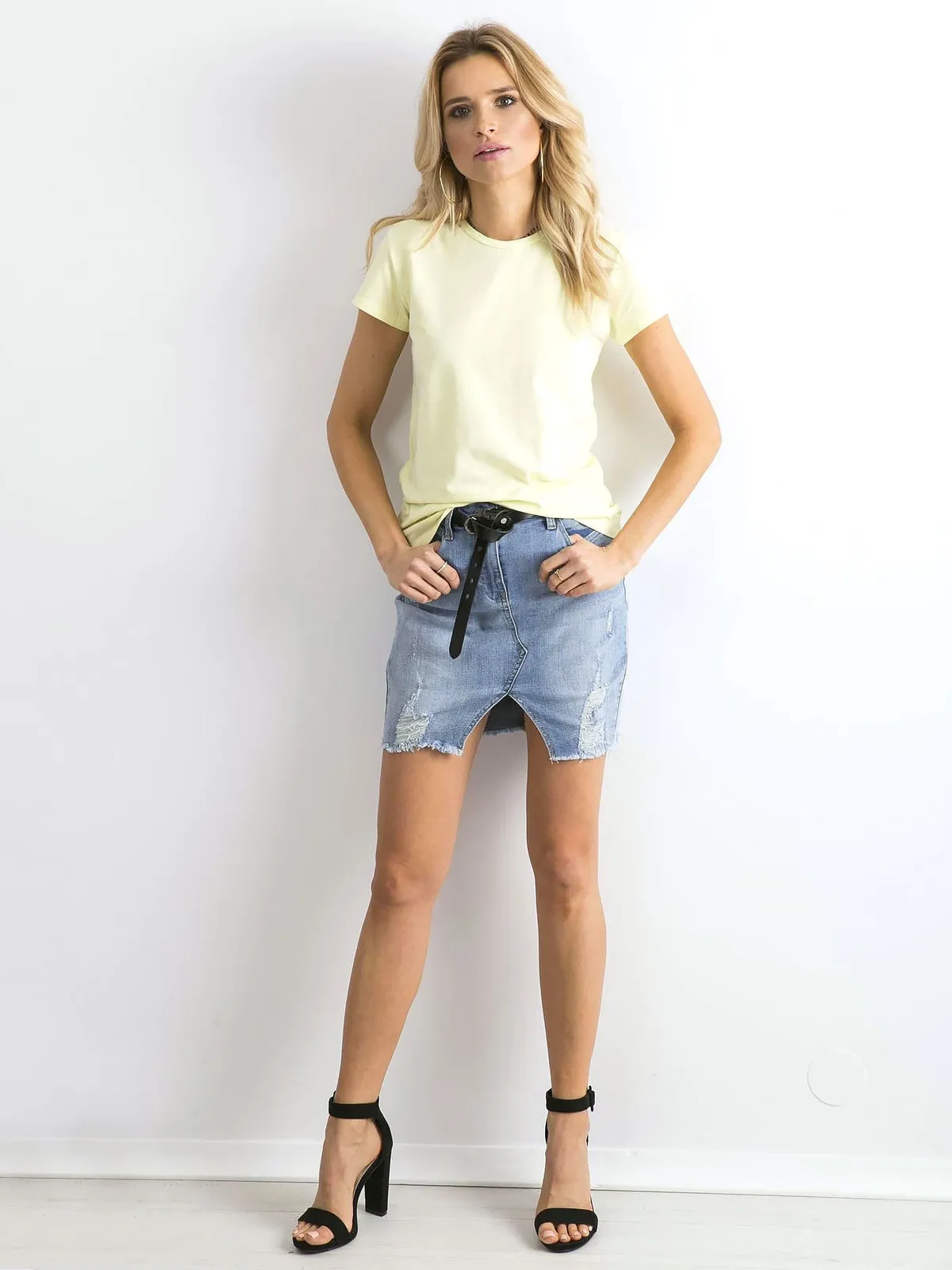 Jasnożółty t-shirt Peachy - zdjęcie 12