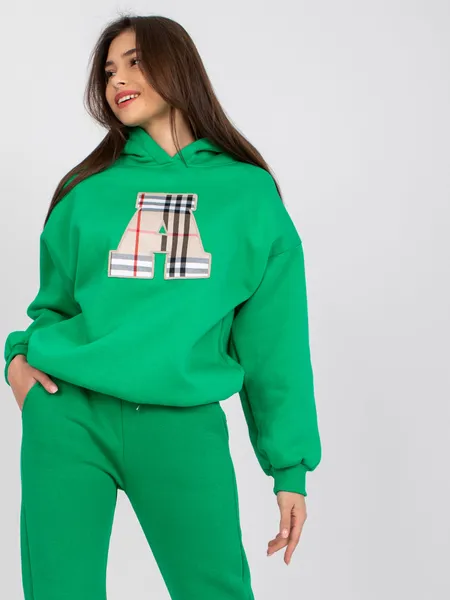 Oversize bluza z kapturem i aplikacją