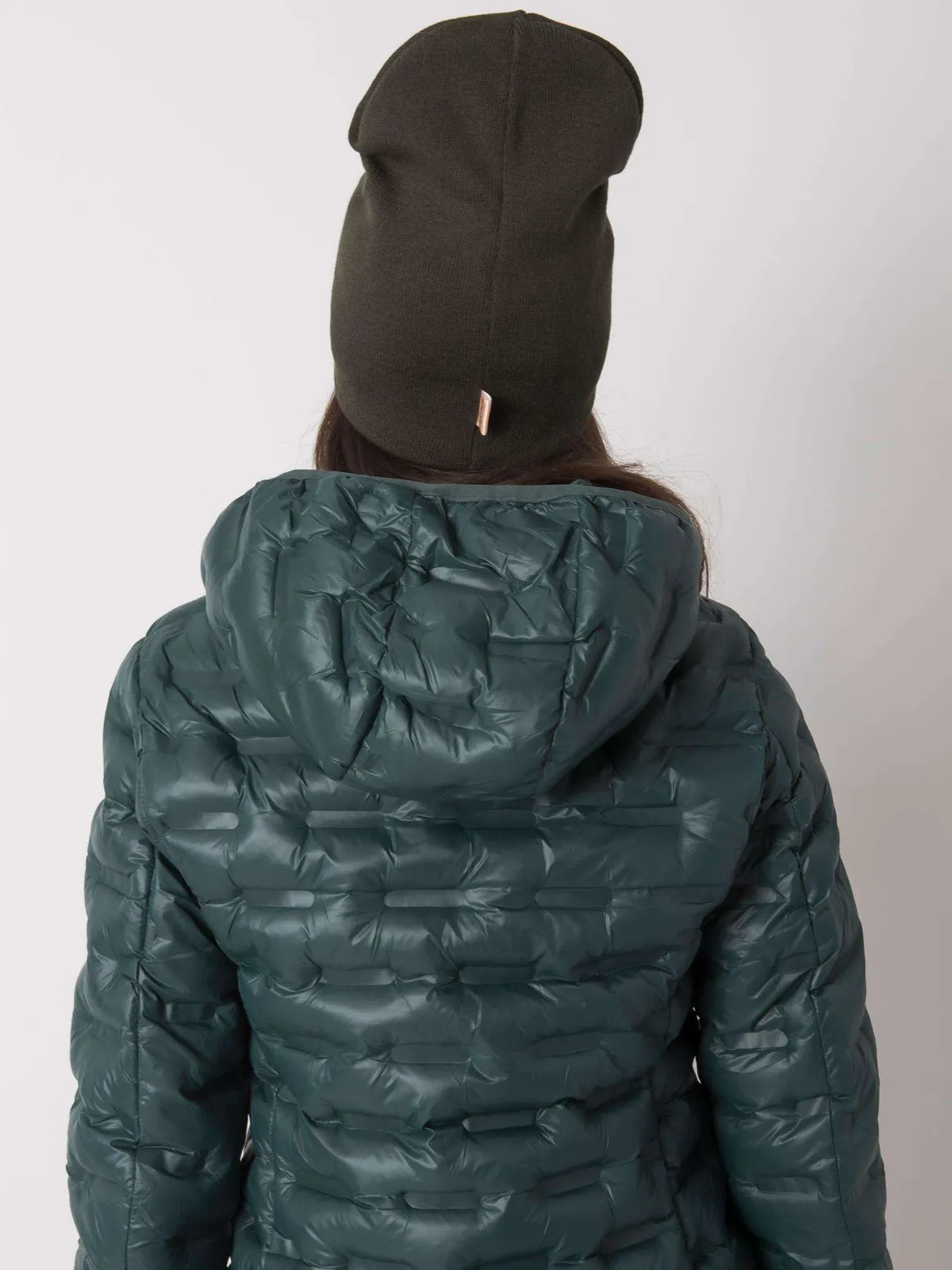 Szara czapka beanie - zdjęcie 3