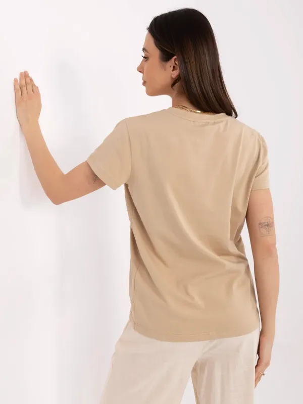 Klasyczny T-shirt o minimalistycznym kroju - widok 2