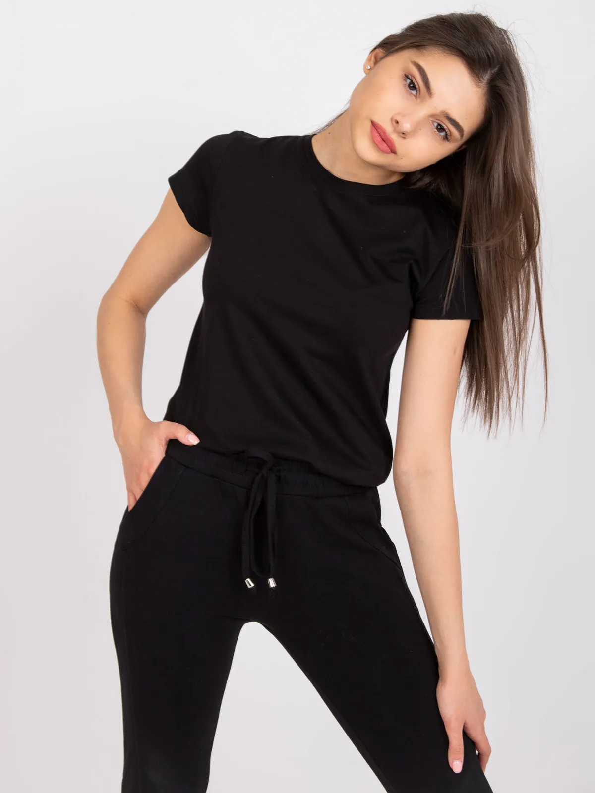 Czarny t-shirt Peachy - zdjęcie 8