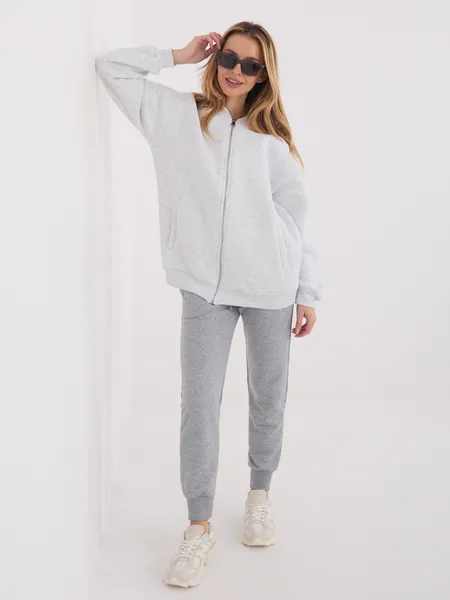 Rozpinana bluza typu bomber w kroju oversize