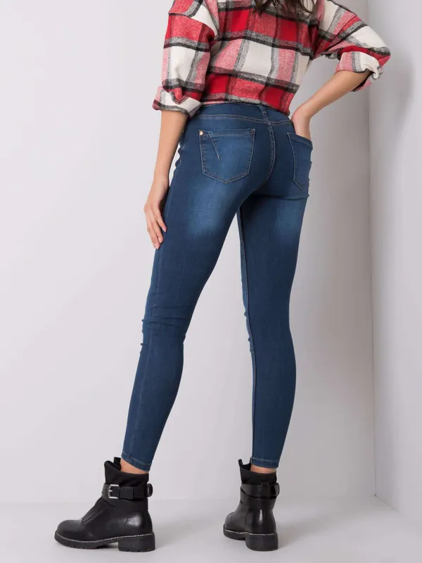 SUBLEVEL Niebieskie jeansowe rurki - widok 2