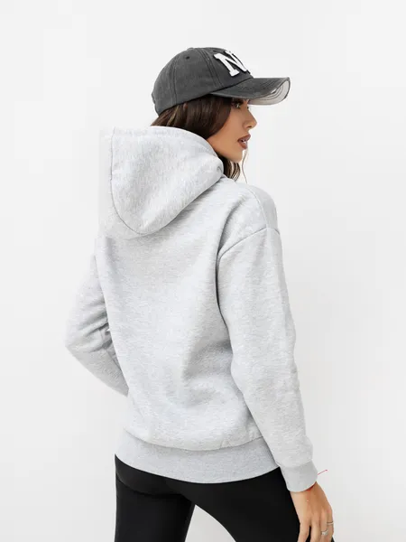Bluza oversize z kapturem w stylu college