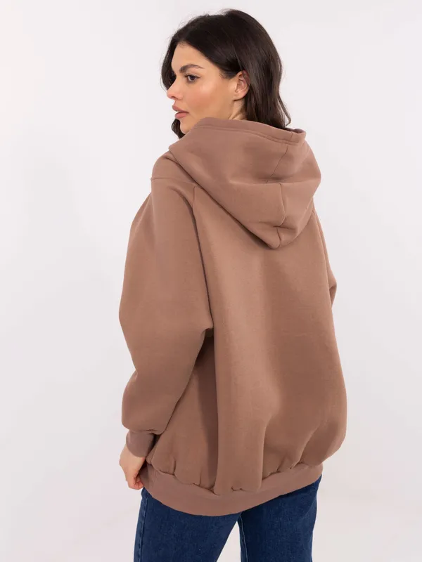 Bluza oversize z kapturem i nadrukiem graffiti - widok 2