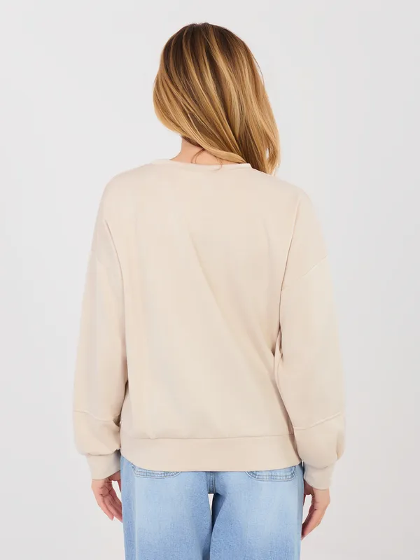 Bluza oversize z napisem w stylu casual