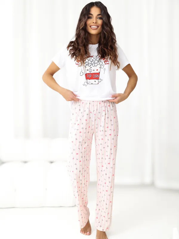 Wygodna piżama z motywem śpiących misiów