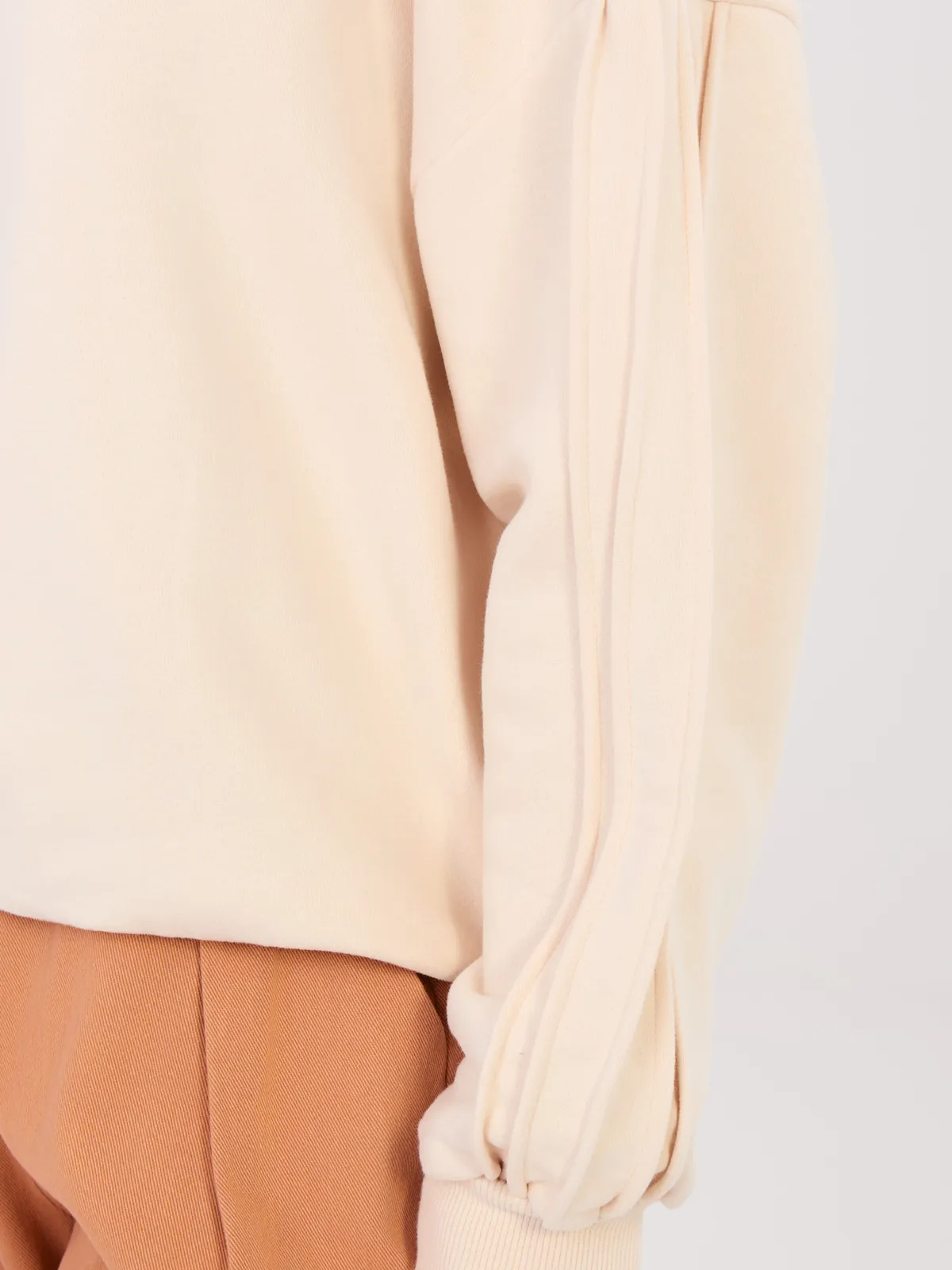 Bluza oversize z marszczonymi rękawami w stylu casual - zdjęcie 1