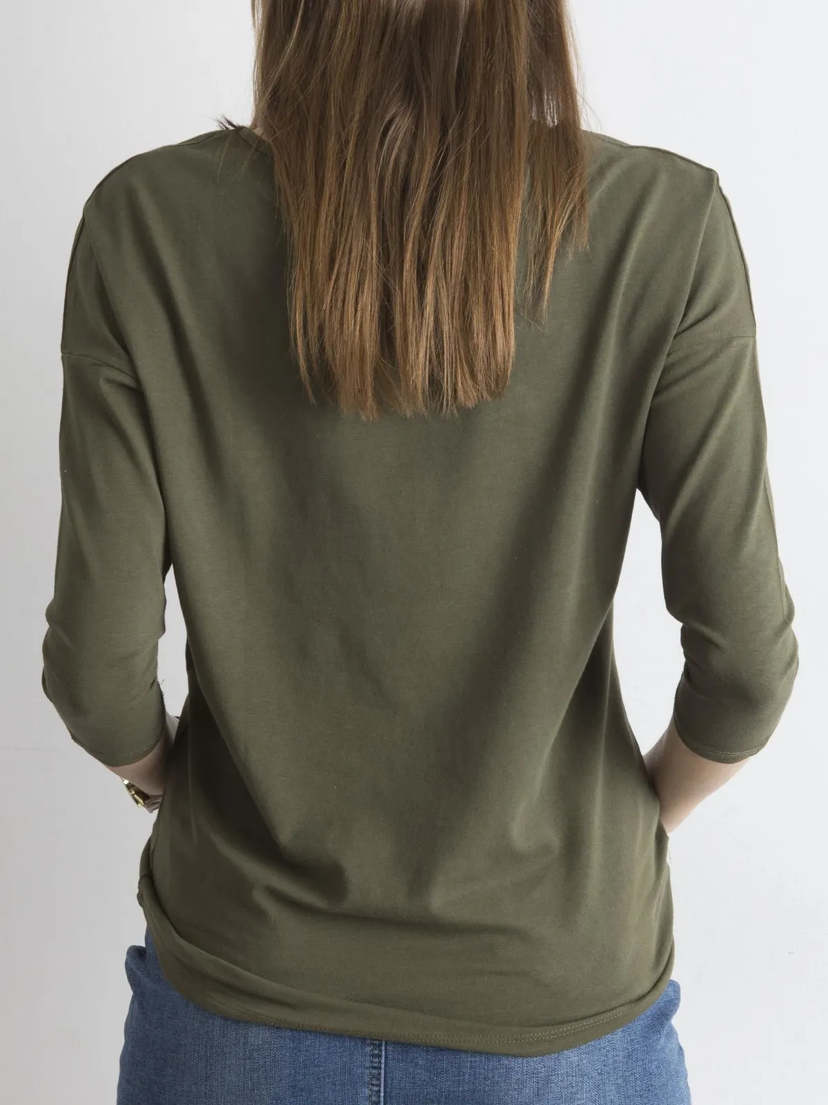 Khaki bluzka April - zdjęcie 5