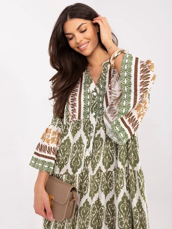 Zwiewna sukienka maxi w stylu boho - widok 2