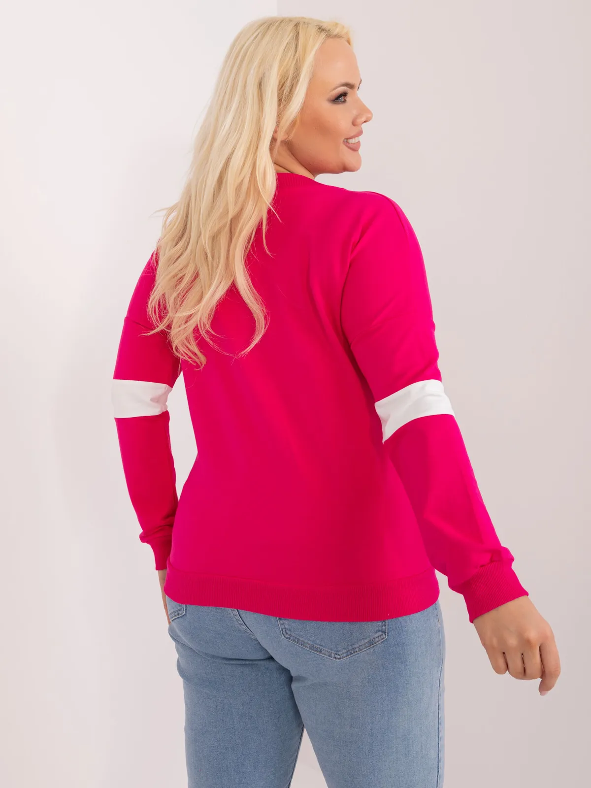 Casualowa bluza z dekoltem w serek - zdjęcie 1