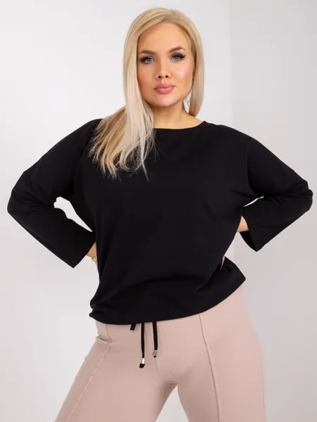 Biała bluzka plus size z bawełny
