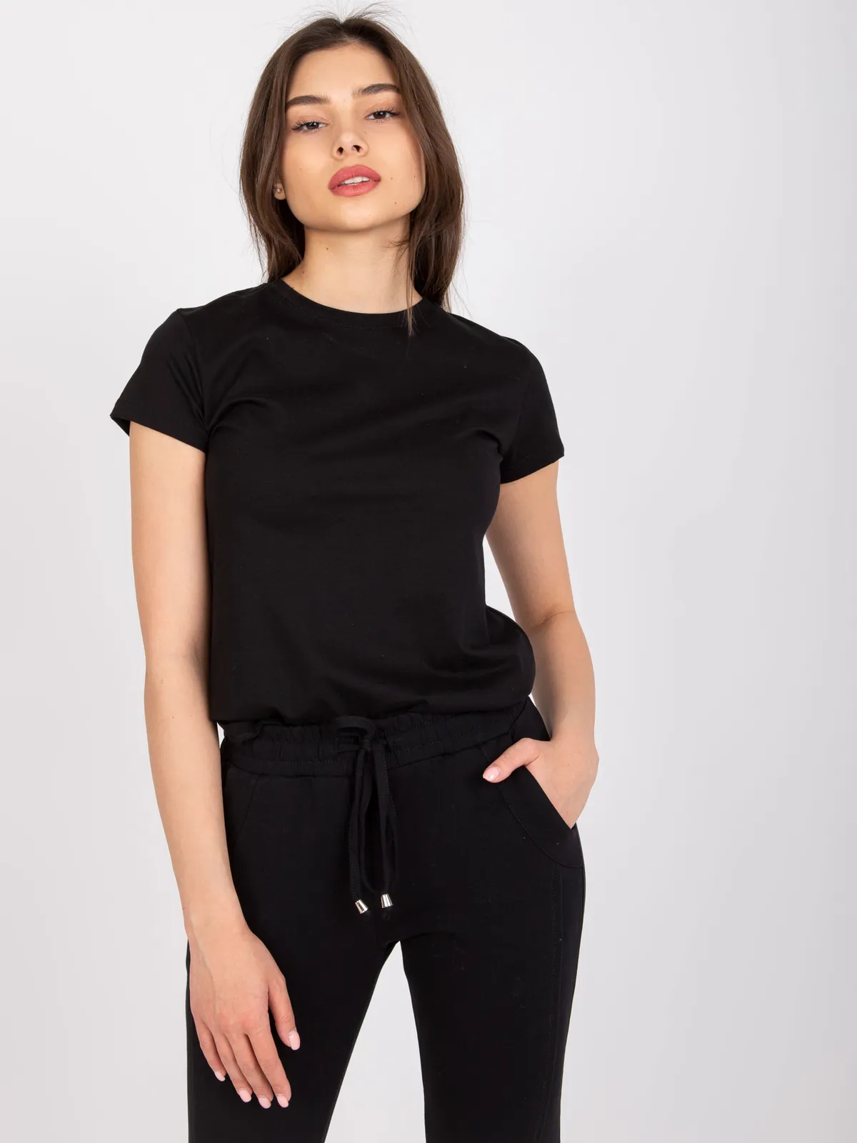Czarny t-shirt Peachy - zdjęcie 3