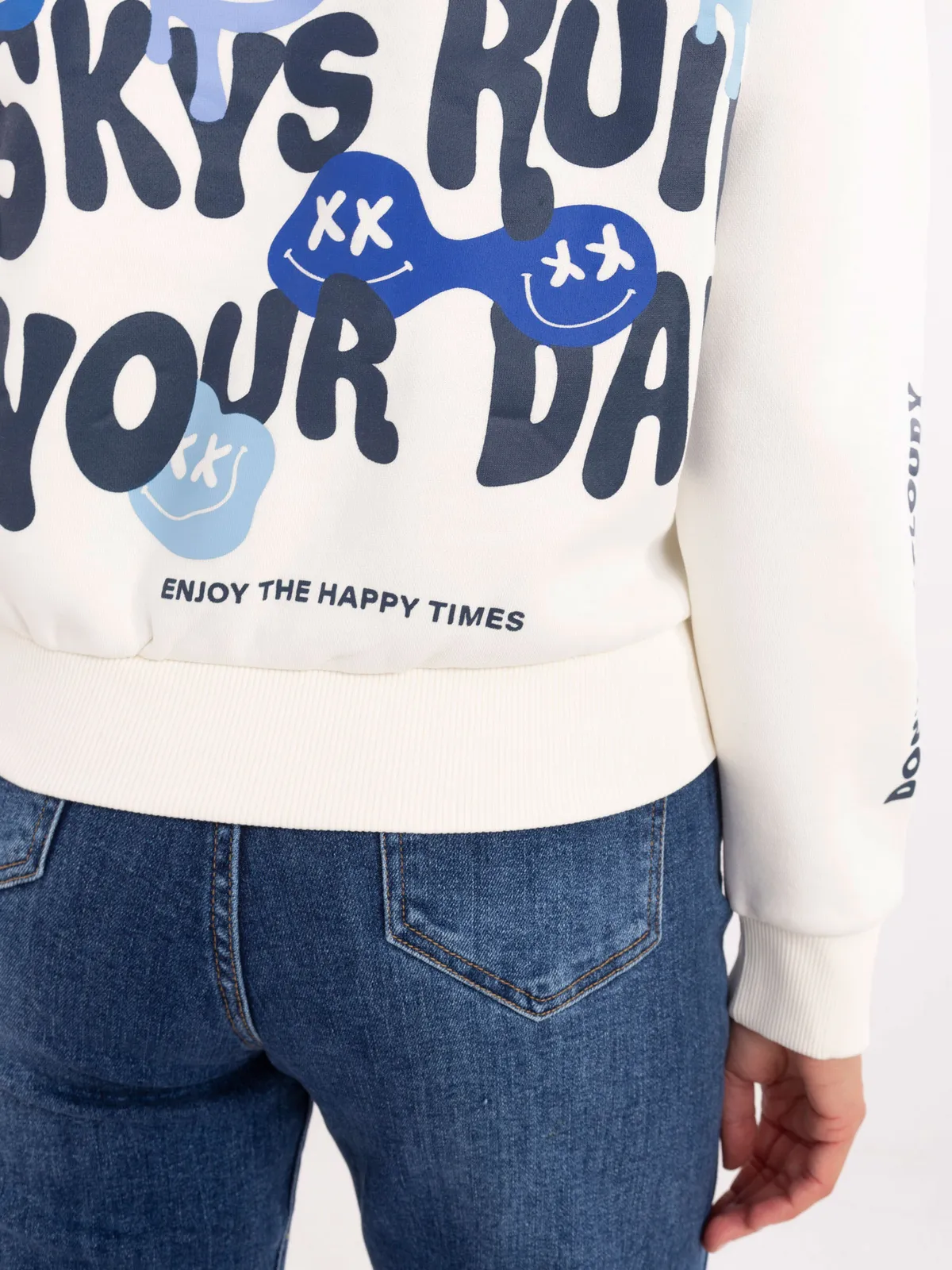 Casualowa bluza oversize z graficznym nadrukiem - zdjęcie 1