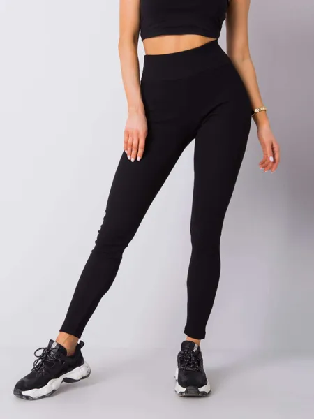 Szare legginsy basic w prążek